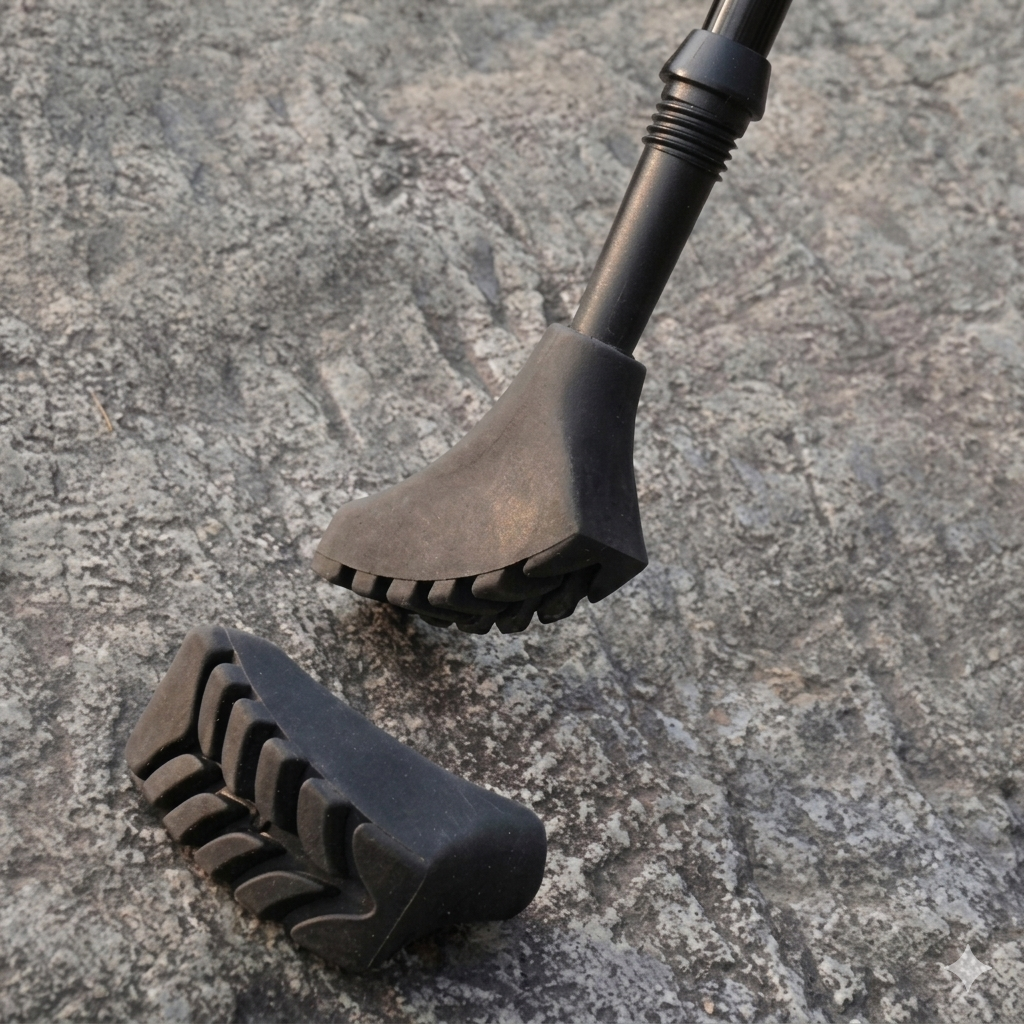 TrailGrip - Antypoślizgowe Nakładki Amortyzujące na Kije do Nordic Walking / trekkingowe UNIWERSALNE