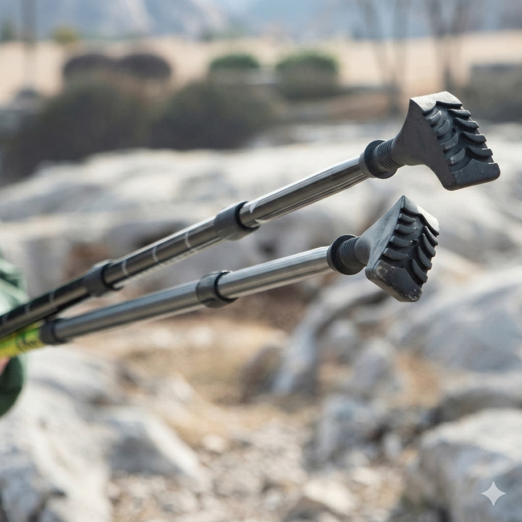 TrailGrip - Antypoślizgowe Nakładki Amortyzujące na Kije do Nordic Walking / trekkingowe UNIWERSALNE
